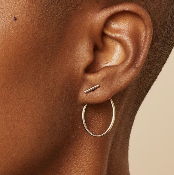 Oradina 14K Yellow Gold Roundabout Ear Jackets - Picture 10 of 10